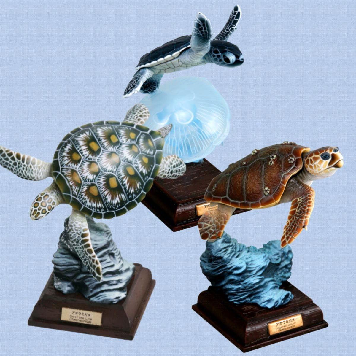 海洋堂　Naturetales アオウミガメ naturetales アオウミガメ コールドキャスト製 フィギュア 海洋